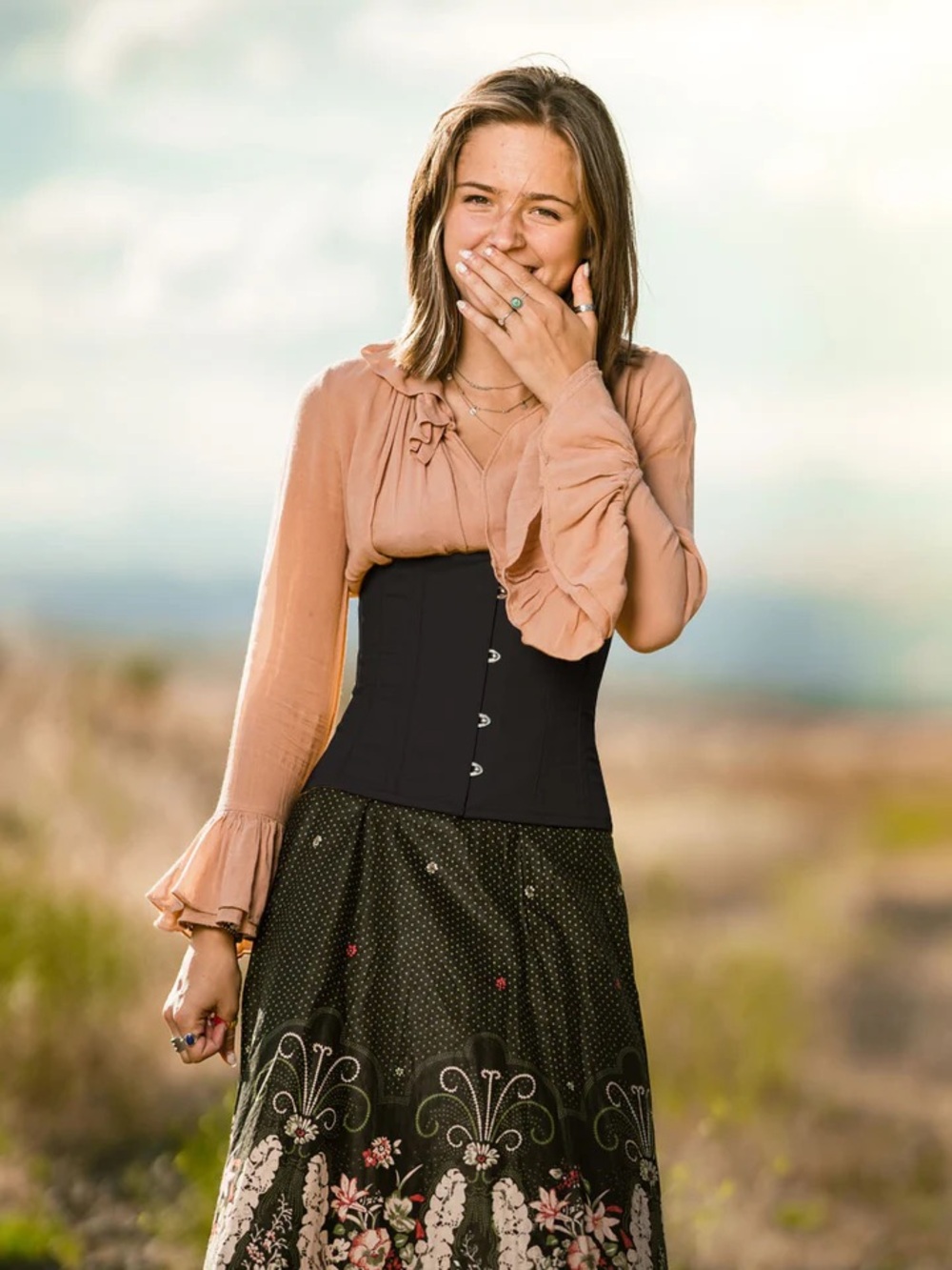 Black Underbust Corset